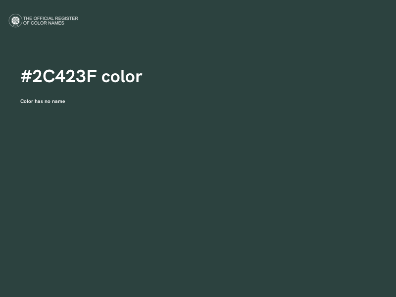 #2C423F color image