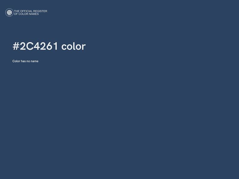 #2C4261 color image