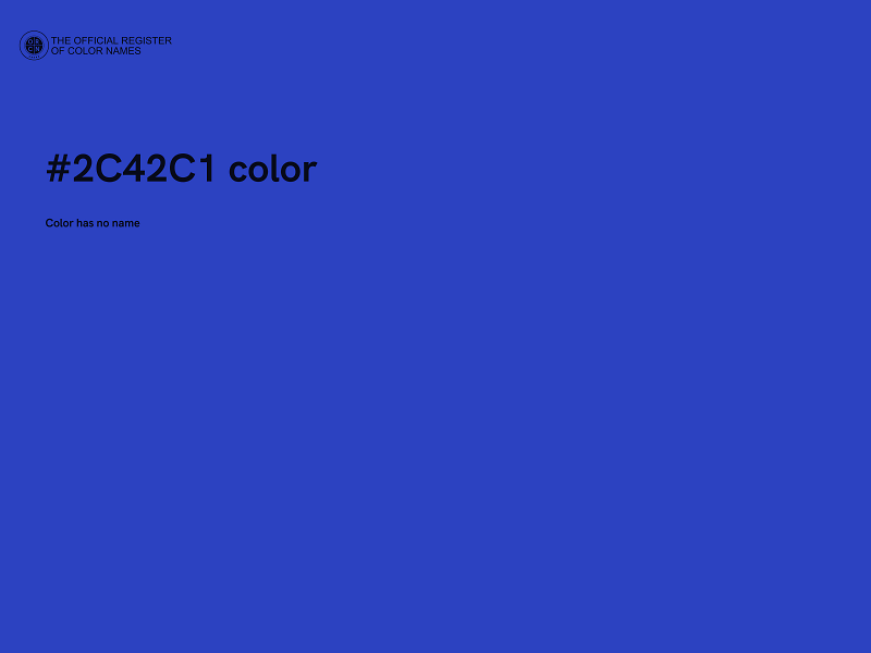 #2C42C1 color image