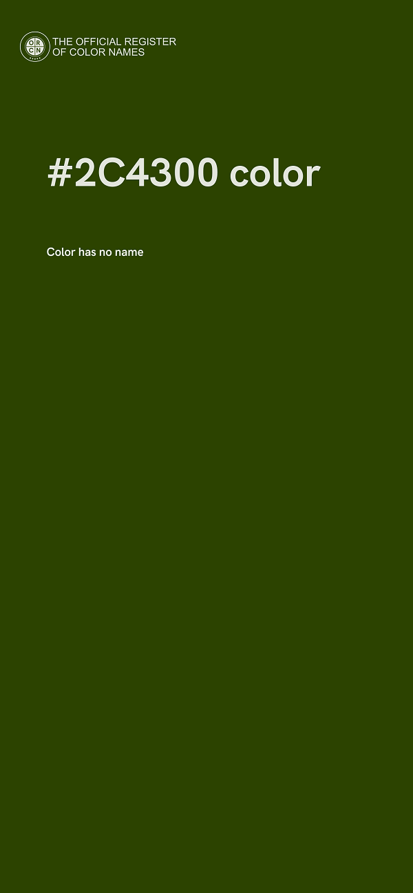 #2C4300 color image