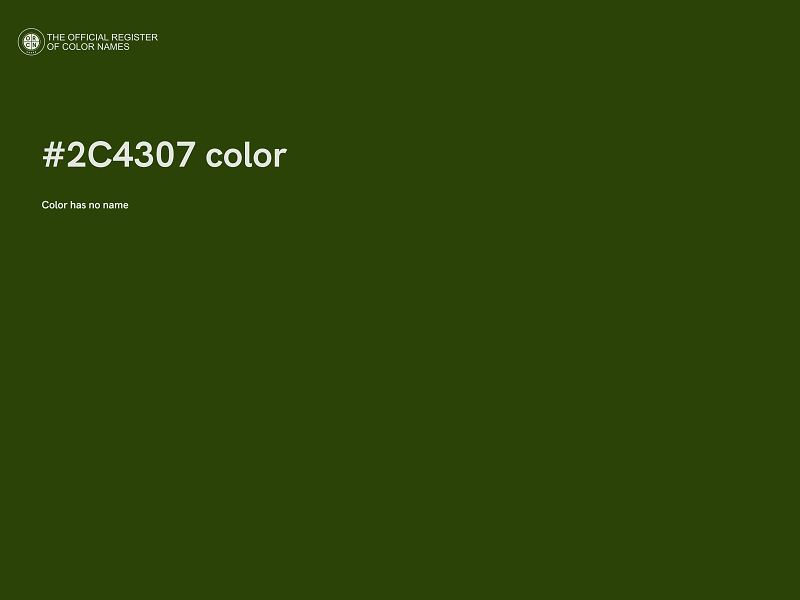 #2C4307 color image