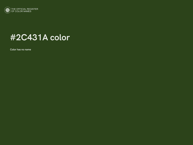 #2C431A color image