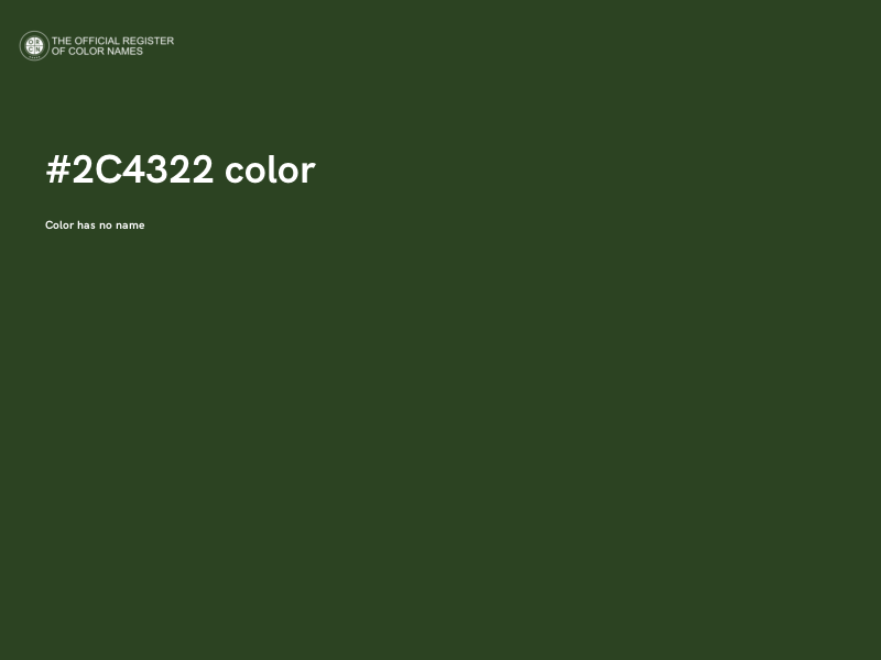 #2C4322 color image