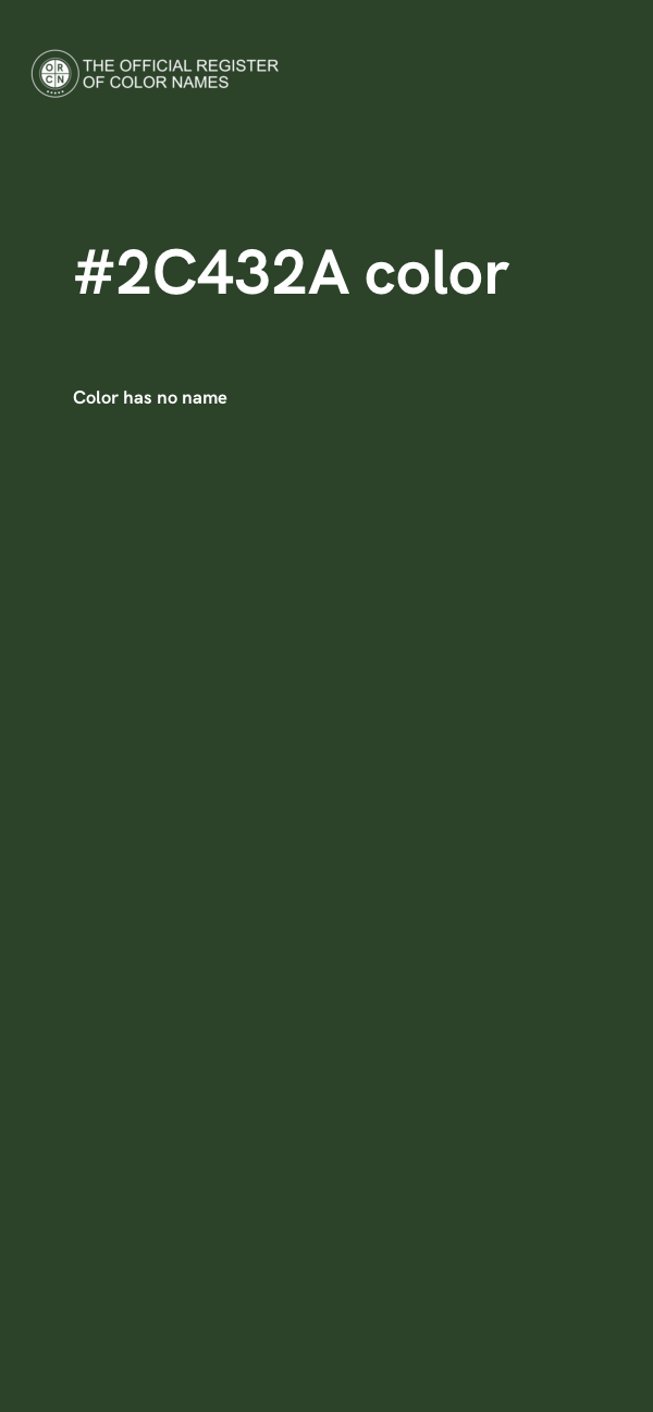 #2C432A color image