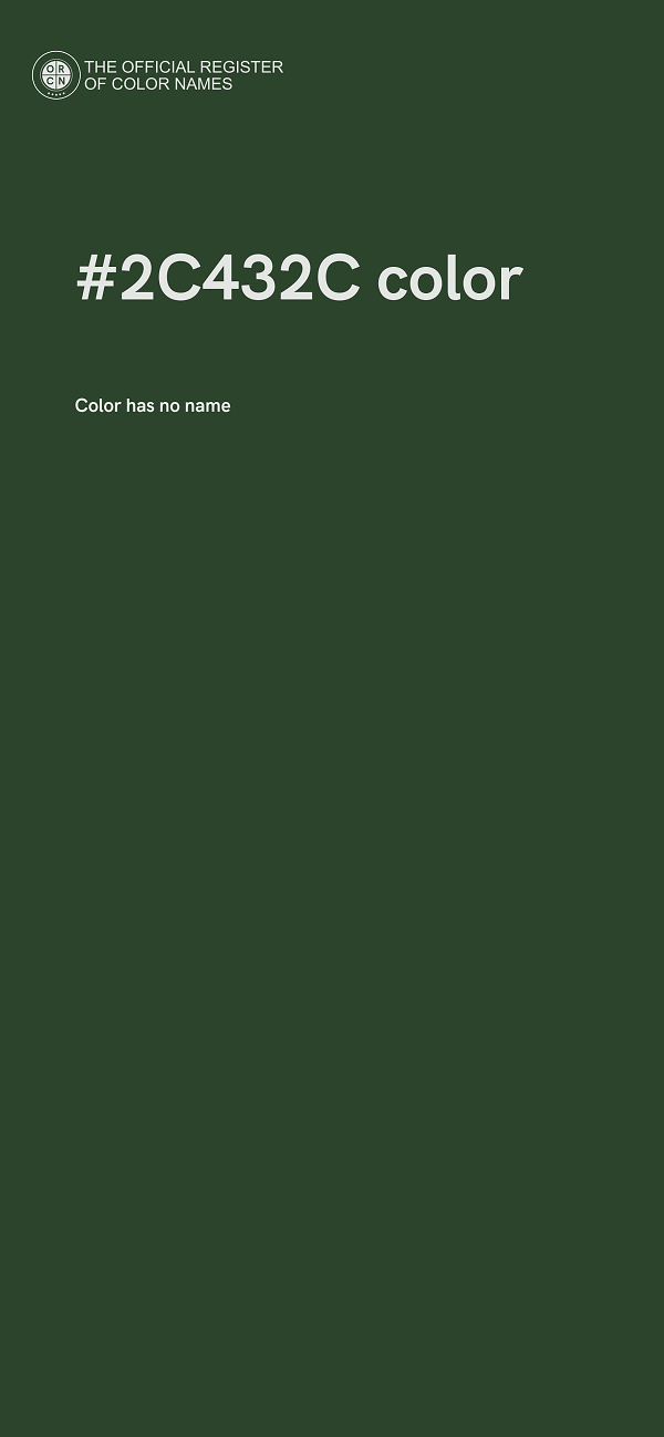 #2C432C color image