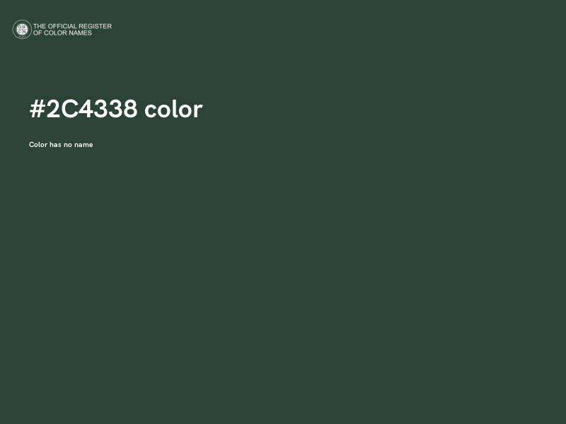 #2C4338 color image