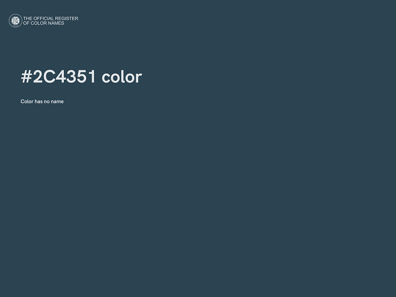 #2C4351 color image