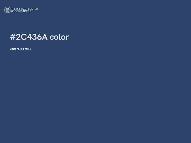 #2C436A color image