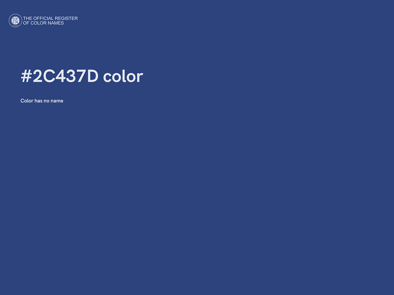 #2C437D color image