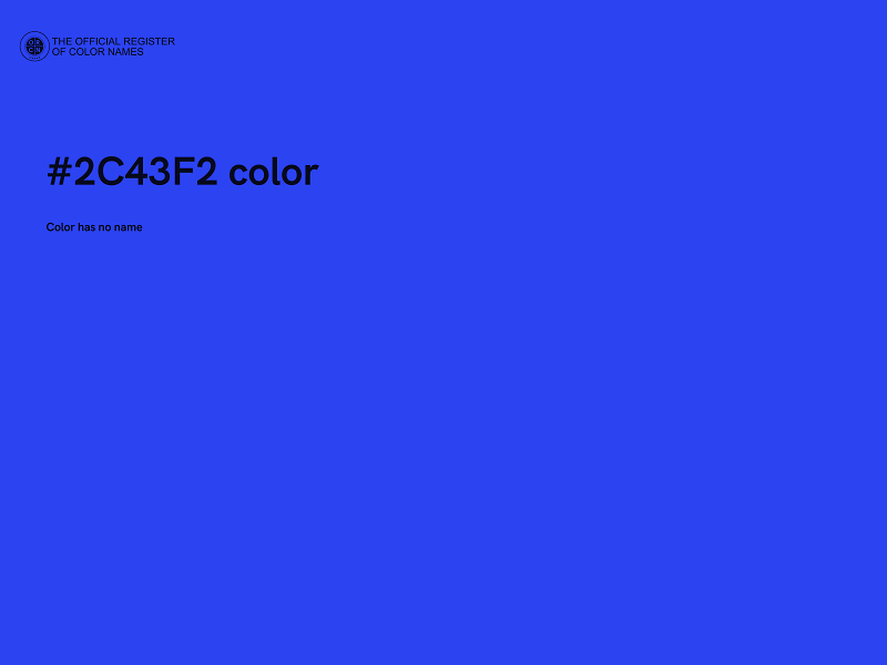 #2C43F2 color image