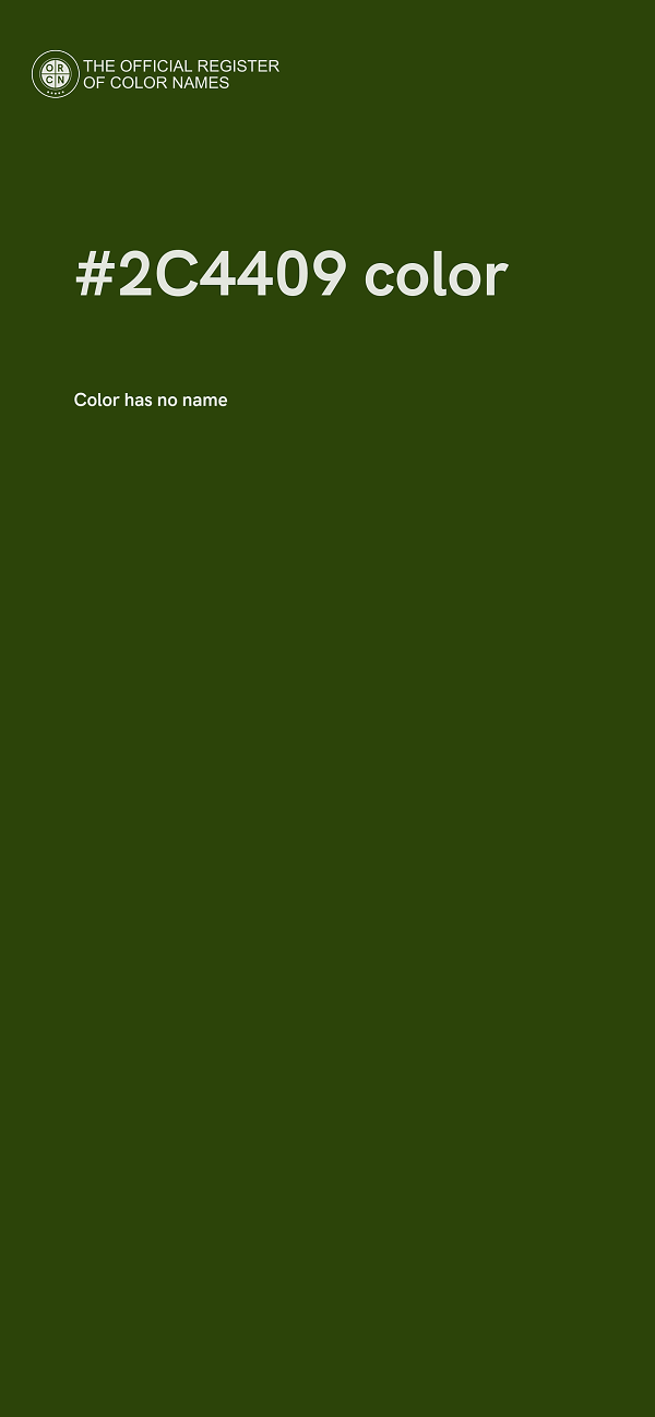 #2C4409 color image