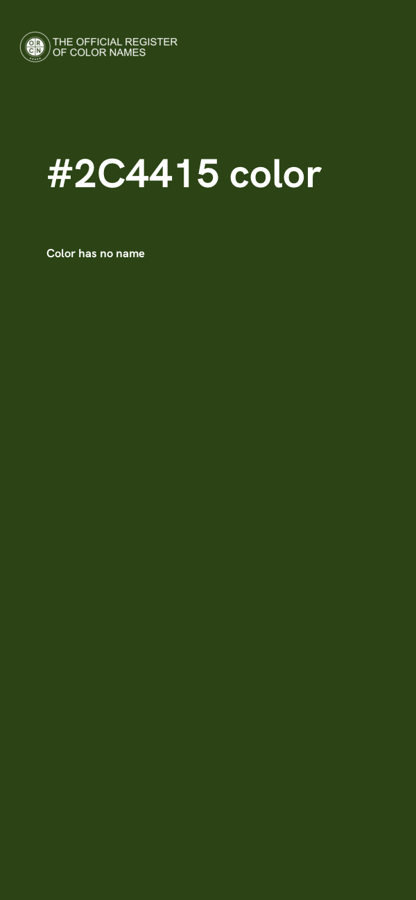 #2C4415 color image