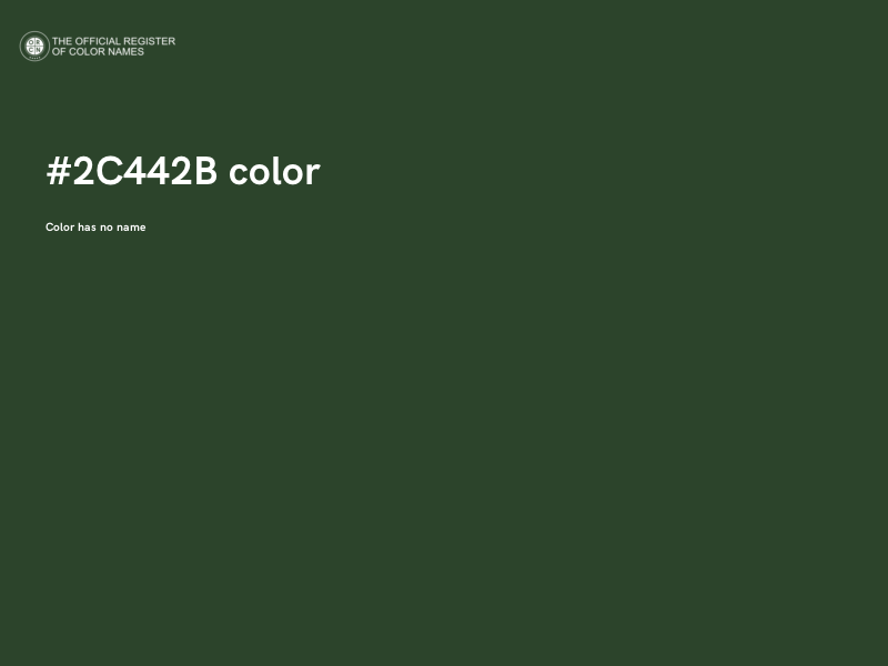 #2C442B color image
