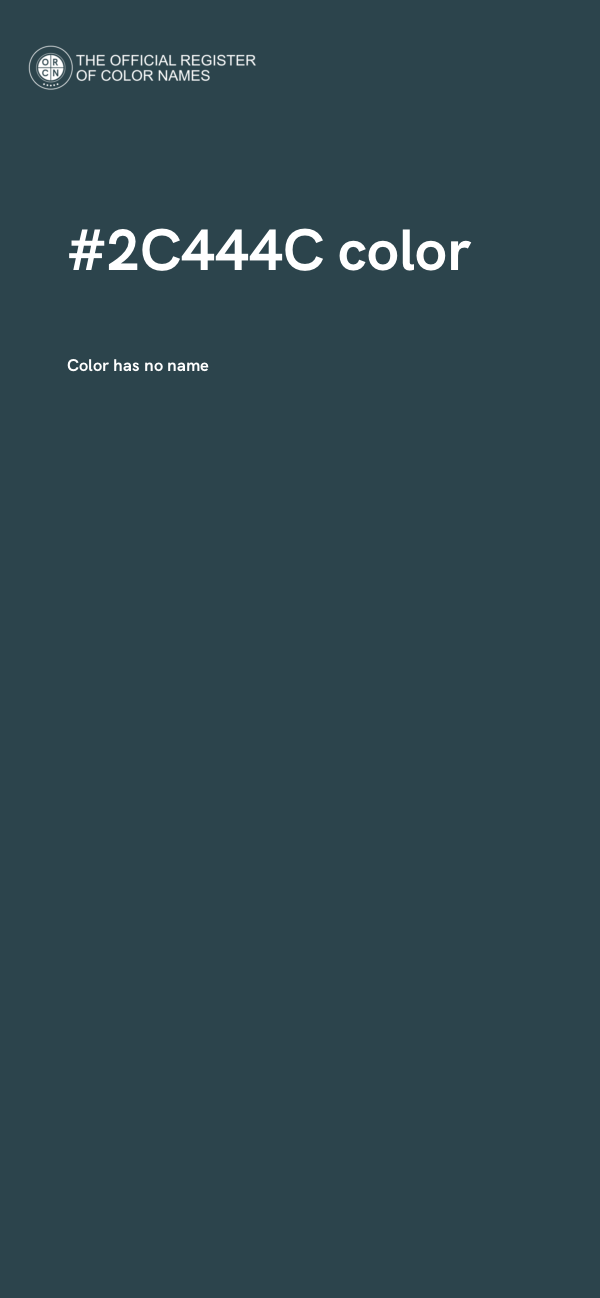 #2C444C color image