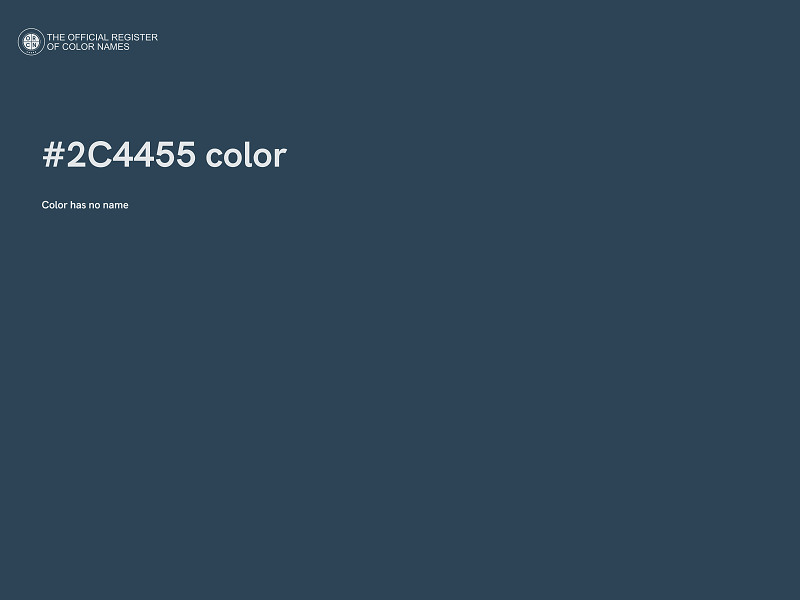 #2C4455 color image