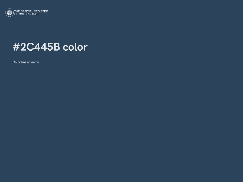 #2C445B color image