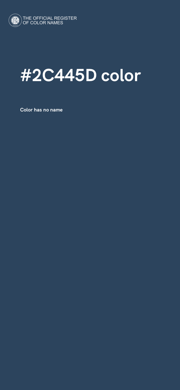 #2C445D color image