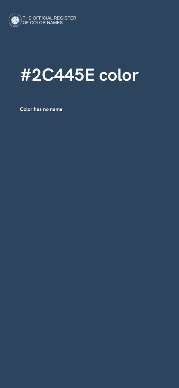 #2C445E color image