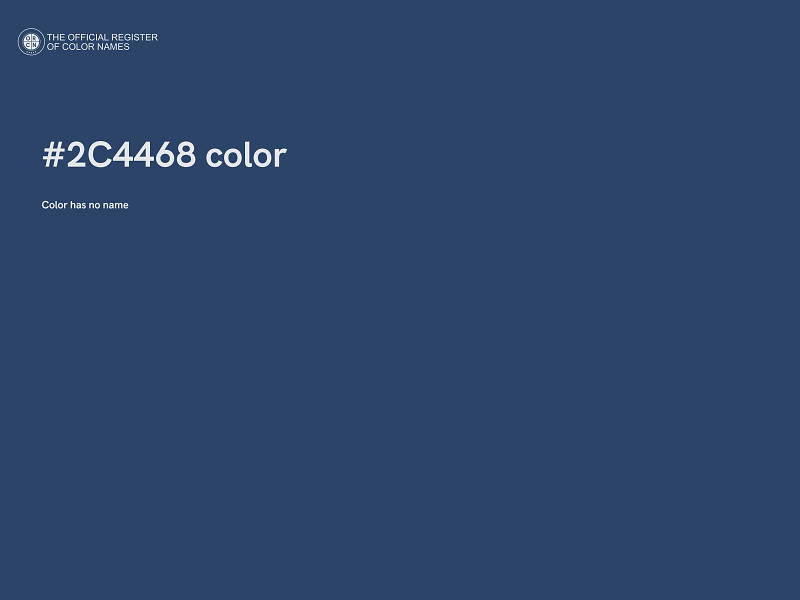 #2C4468 color image