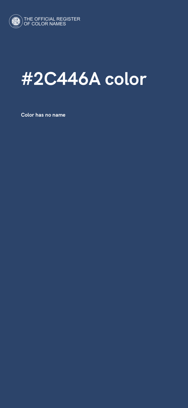 #2C446A color image