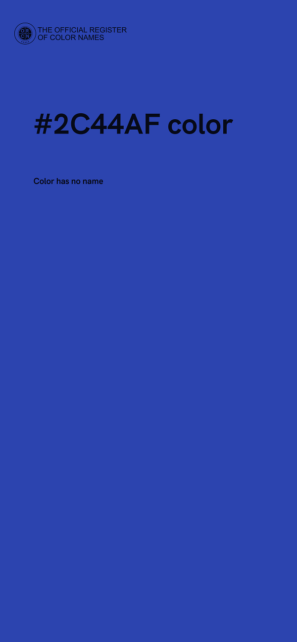 #2C44AF color image