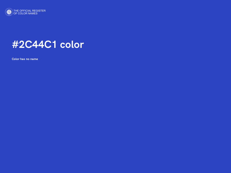 #2C44C1 color image