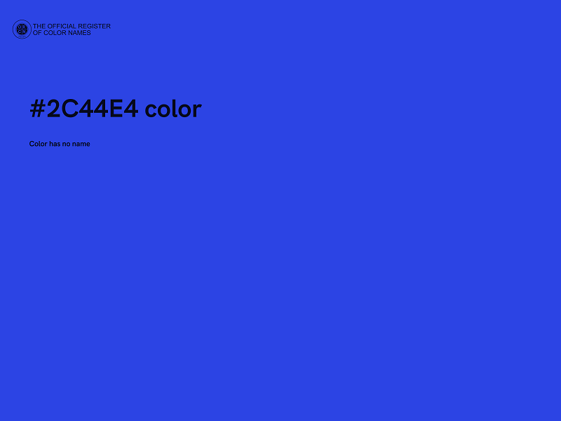 #2C44E4 color image