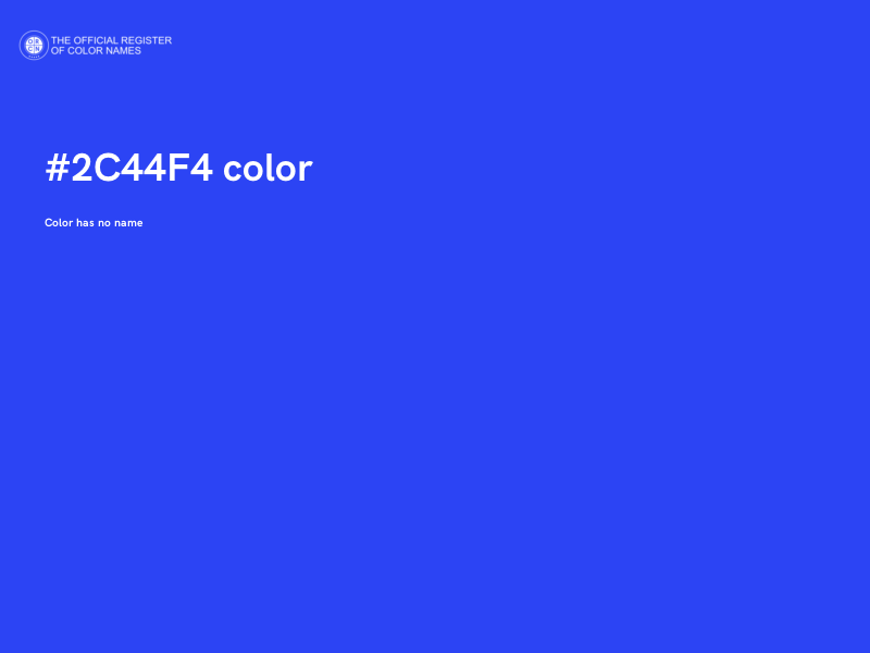 #2C44F4 color image