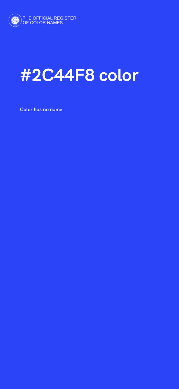 #2C44F8 color image