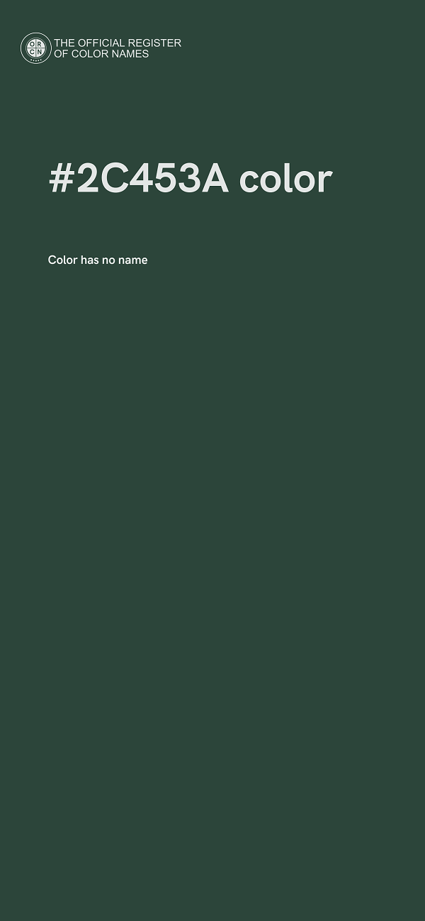#2C453A color image