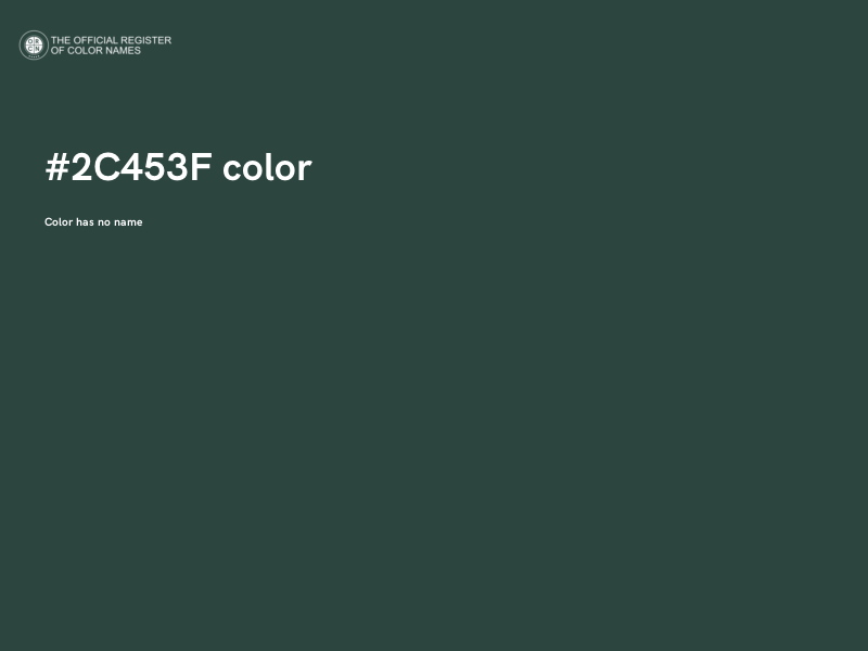 #2C453F color image