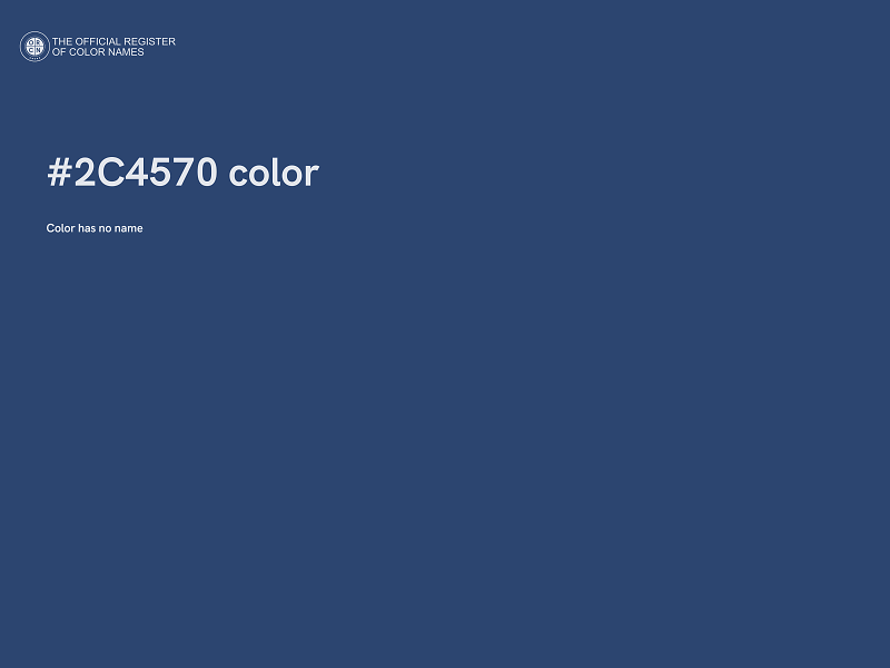 #2C4570 color image