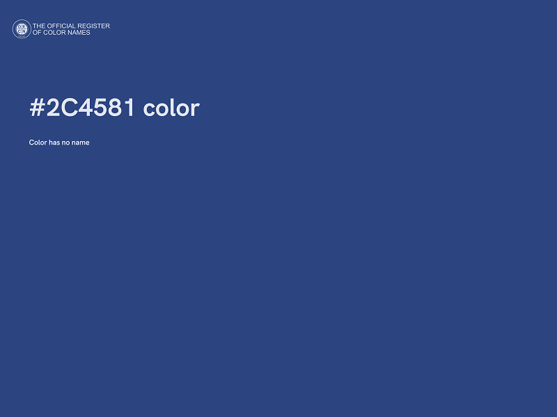 #2C4581 color image