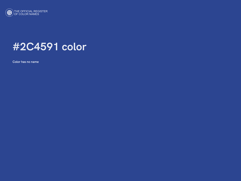 #2C4591 color image