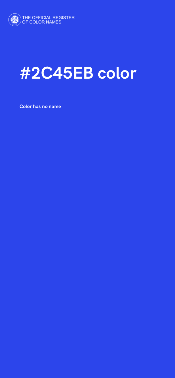 #2C45EB color image