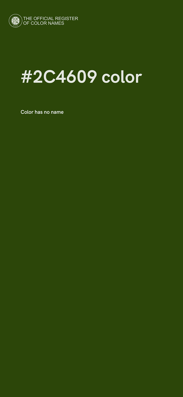 #2C4609 color image