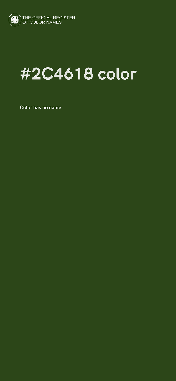 #2C4618 color image