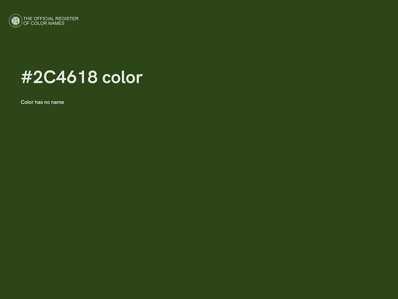 #2C4618 color image