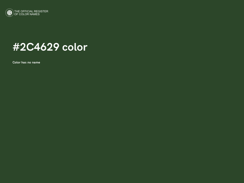 #2C4629 color image