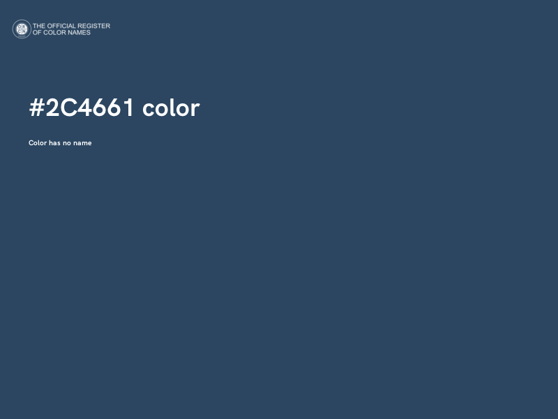 #2C4661 color image