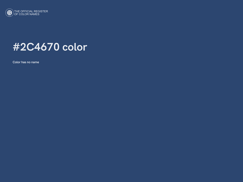 #2C4670 color image