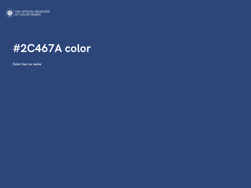 #2C467A color image