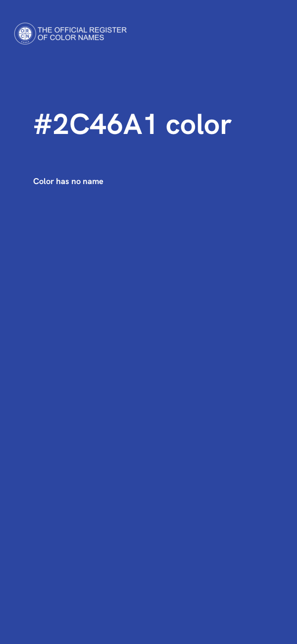 #2C46A1 color image