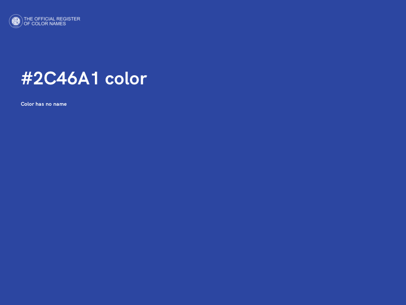 #2C46A1 color image