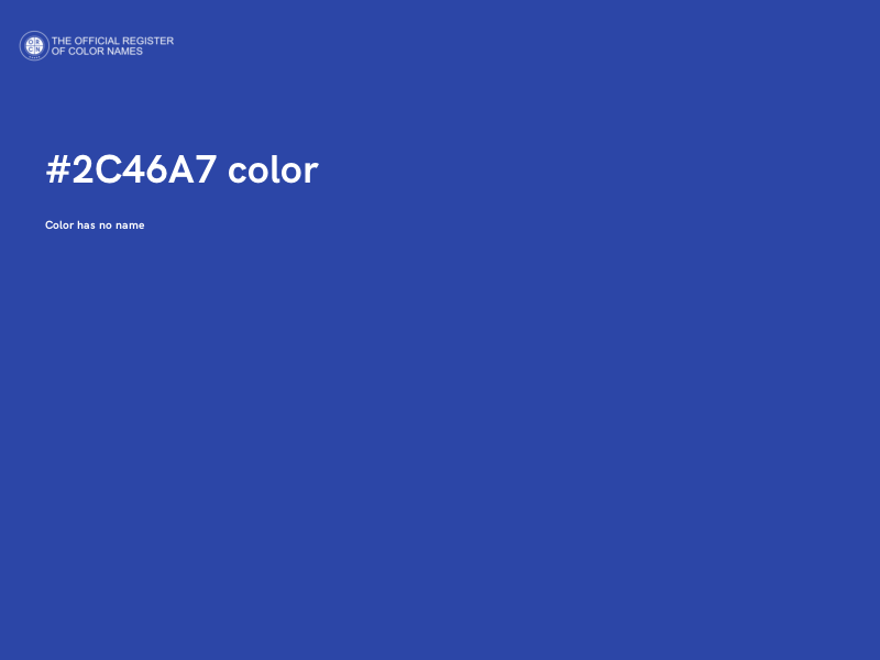 #2C46A7 color image