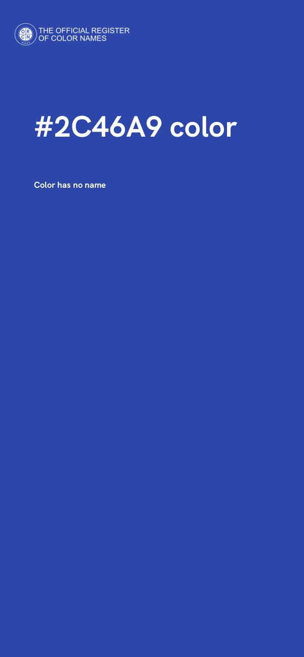 #2C46A9 color image