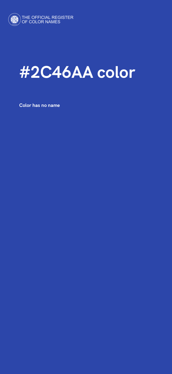 #2C46AA color image