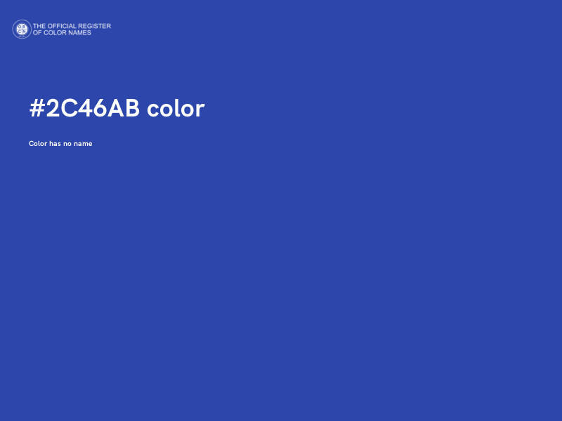 #2C46AB color image