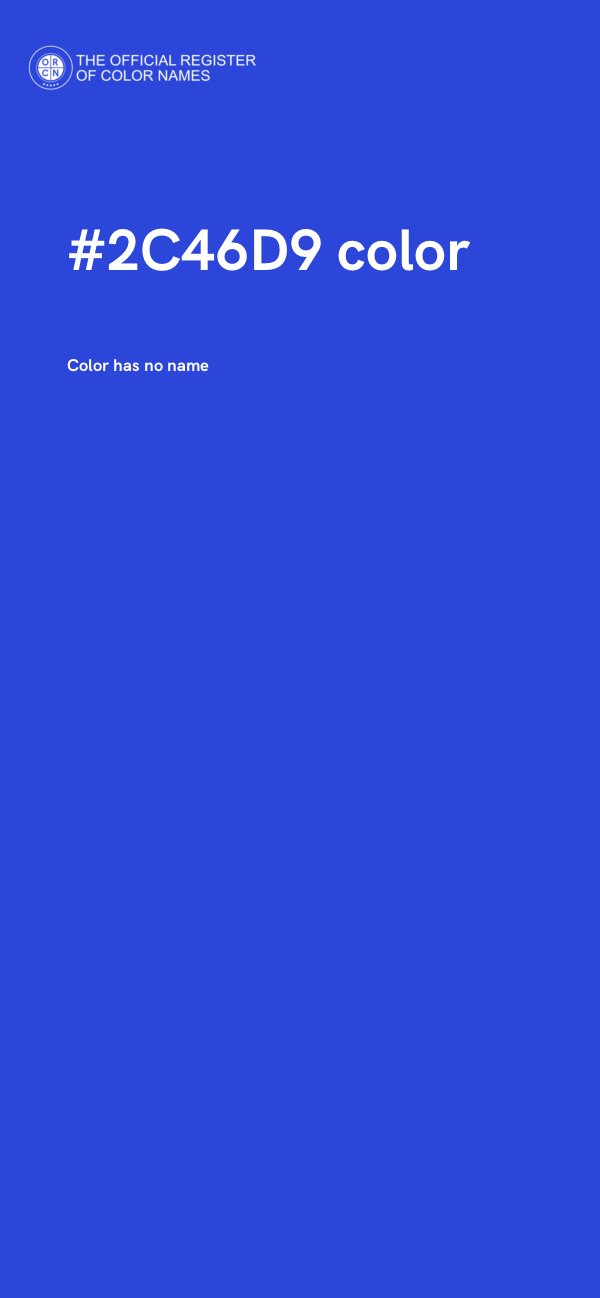 #2C46D9 color image