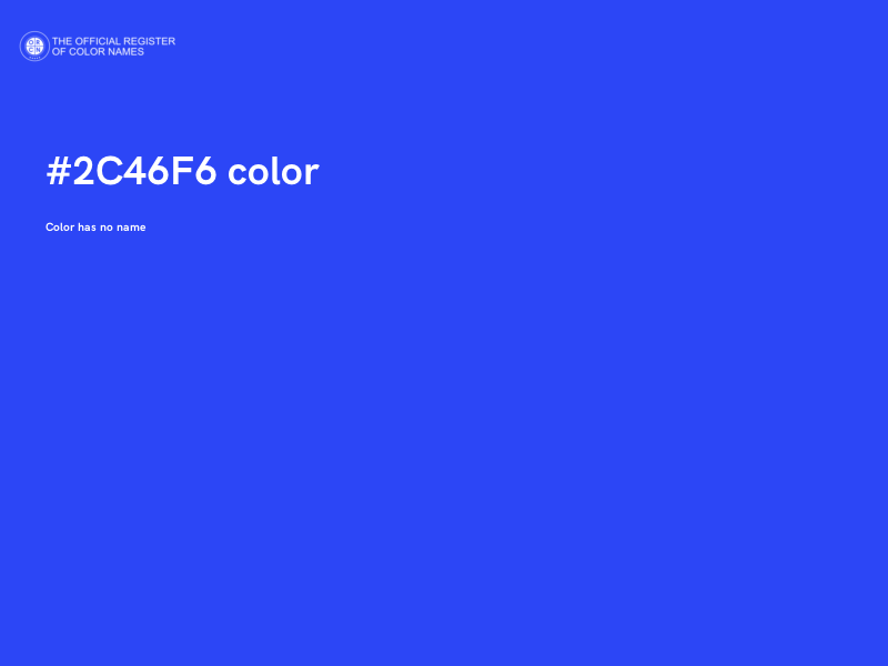 #2C46F6 color image